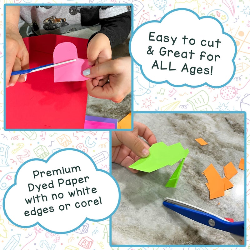 Hygloss Assorted Bright Colored Paper - 24 lb, 89 GSM, Acid-Free, Fade-Resistant, 8.5x11-Inch Letter Size Color Copy Paper, 240 Sheets, 12 Colors - Image 4